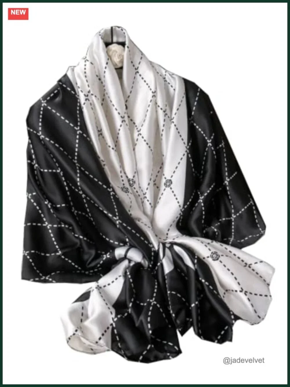 Silk Feel Scarf Long Shawl Wrap Womens Satin Large